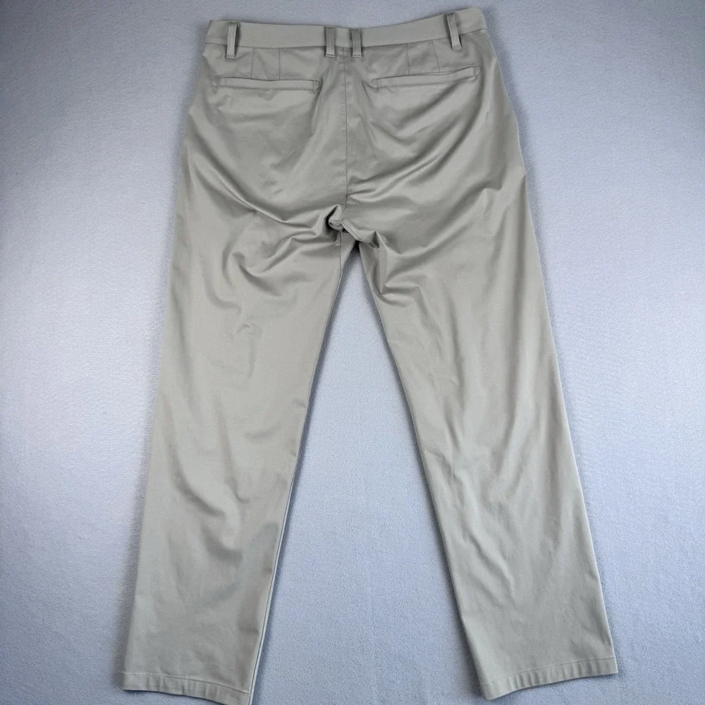 Rhone Commuter Pant Men 33x30 Classic Fit Tan Golf Chino Athletic Khaki